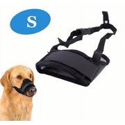Dog Muzzle Anti Biting Barking and Chewing, with Comfortable Mesh Soft Fabric and Adjustable Strap, Suitable for Small, Medium and Large Dogs