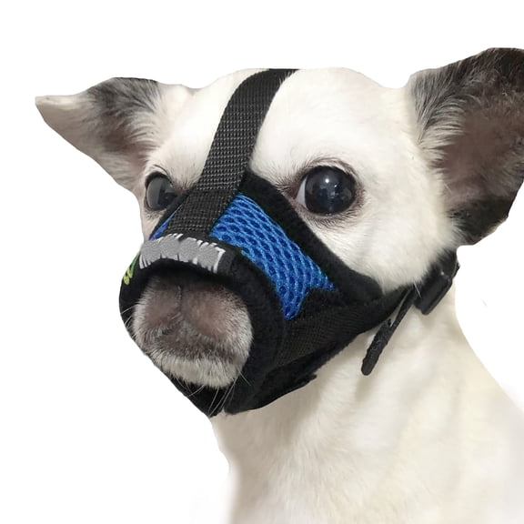 Dog Muzzle, Breathable Mesh Muzzles for Small Dogs 5-15bls, Chihuahua Muzzle for Biting Barking, Adjustable Puppy Muzzle XS Extra Small Muzzle (Comfy-Purple)
