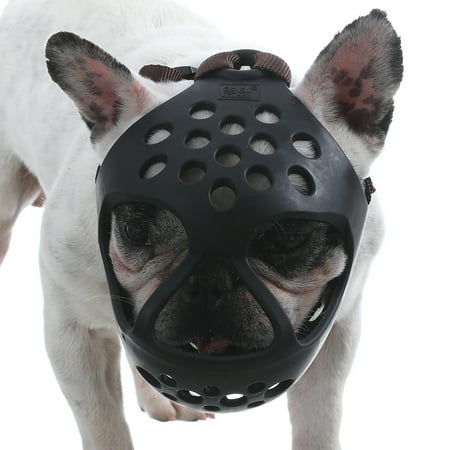 Dog Muzzle For Short Snout Dogs Breathable Holes Biting Chewing