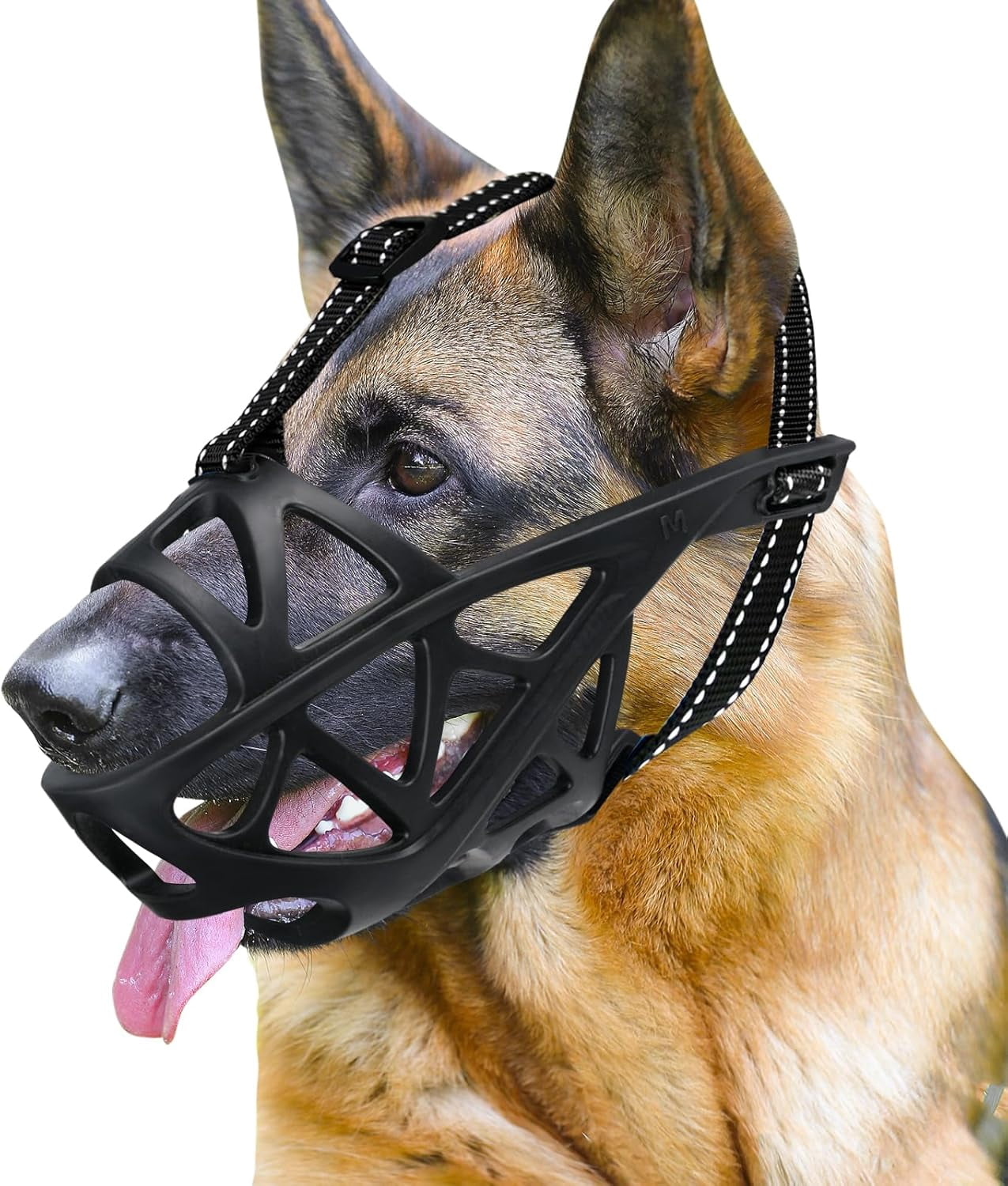 Dog Muzzle for Large Medium Dogs, Small Breathable Basket Muzzle for ...