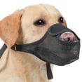 thumbnail image 1 of Dog Muzzle for Large Medium Small Dogs, Patented Mesh Muzzle to Prevent Biting Chewing Eating, Soft Mouth Guard with Front Opening Design for Drinking Panting, 1 of 8