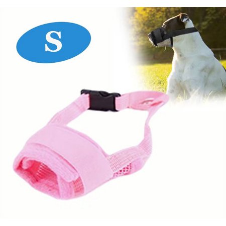 Dog Muzzle, Nylon Soft Dog Muzzle for Large Dogs, Breathable Mesh Dog Muzzle for Barking Biting and Chewing, Reflective Large Dog Muzzle with Adjustable Buckle