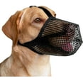 thumbnail image 1 of Dog Muzzle, Patented Mesh Muzzles for Small Medium Large Dogs, Soft Covered Mouth Guard with Adjustable Straps, Prevent Biting Chewing and Licking, 1 of 6