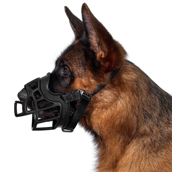 Dog Muzzle Perfect for Large Dogs, Prevents Chewing and Biting, Basket Allows Panting and Drinking-Comfortable, Humane, Adjustable, Lightweight, Durable(XXL)