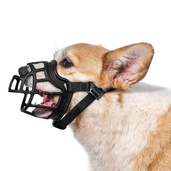 Dog Muzzle Perfect for Large Dogs, Prevents Chewing and Biting, Basket Allows Panting and Drinking-Comfortable, Humane, Adjustable, Lightweight, Durable(XXL)