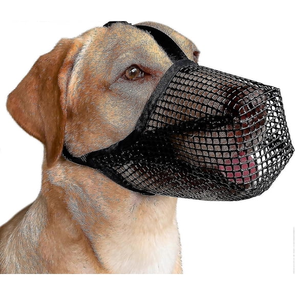 Dog Muzzle Poisoned Bait Protection Muzzle With Adjustable Straps