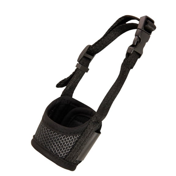 Dog Muzzle, Prevent Biting, Barking and Chewing Adjustable Breathable Mesh Soft Fabric Dog Muzzle Allows Panting 12-15cm