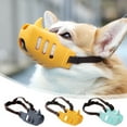 thumbnail image 1 of Dog Muzzle for Small and Medium Dogs, Soft Silicone Basket Muzzle for No Barking No Biting and No Chewing, Breathable Adjustable Dog Mask with Open Bottom for Drinking, 1 of 7