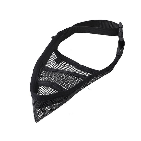 Dog Muzzle for Small Medium Large Dogs Poodle Retriever Doberman, Air Mesh Breathable and Drinkable Pet Mouth Guard for Anti-Biting Chewing Scavenging(Black,M)