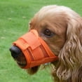 thumbnail image 1 of Dog Muzzle, Soft Air Mesh Muzzle for Small Medium Large Dogs Anti Biting Barking Chewing Scavenging, Breathable Adjustable Loop Pets Muzzle with Front Opening Design Allows Panting Drinking, 1 of 6