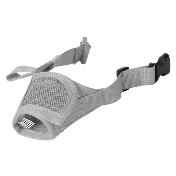 Dog Muzzle, Soft Air Mesh Muzzle for Small Medium Large Dogs Anti Biting Barking Chewing Scavenging, Breathable Adjustable Loop Pets Muzzle with Front Opening Design Allows Panting Drinking