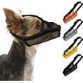 thumbnail image 1 of Dog Muzzle, Soft Air Mesh Muzzle for Small Medium Large Dogs Anti Biting Barking Chewing Scavenging, Breathable Adjustable Loop Pets Muzzle with Front Opening Design Allows Panting Drinking, 1 of 5