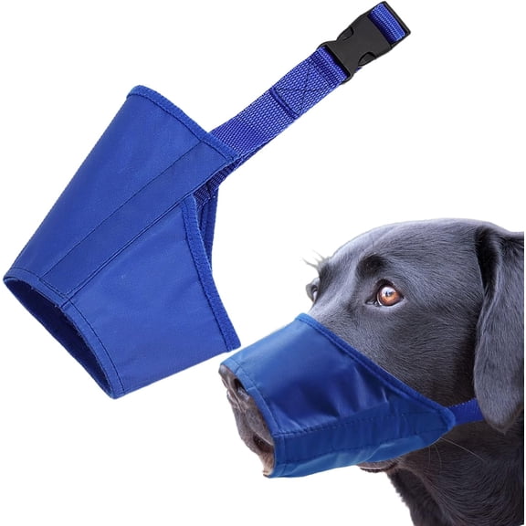 Dog Muzzle, Soft Anti-Biting Barking Chewing Muzzle, Breathable Waterproof Adjustable Muzzle for Small Medium Dogs