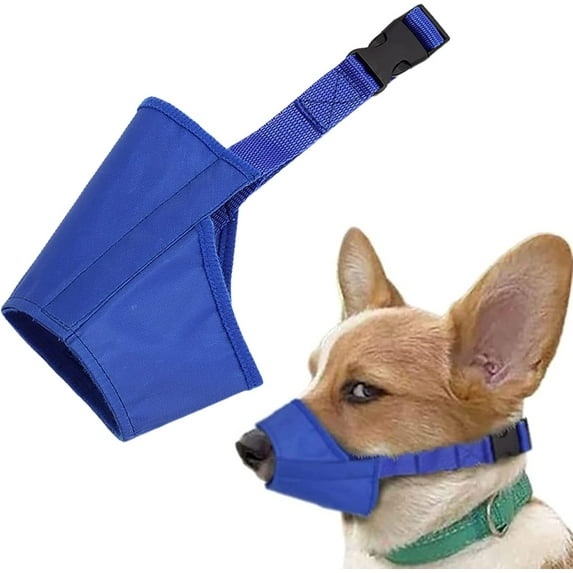 Dog Muzzle, Soft Anti-Biting Barking Chewing Muzzle, Breathable Waterproof Adjustable Muzzle for Small Medium Dogs