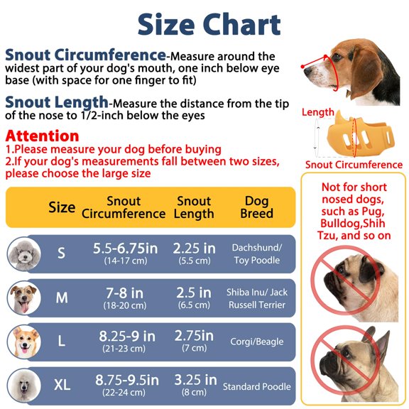 Dog Muzzle Soft Basket Muzzle for Small Medium Sized Dogs Poodle Dachshund Breathable Silicone Cage Muzzle for Biting Chewing Funny Rhino Muzzle with Adjustable Strap (Blue, M)