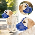 thumbnail image 1 of Dog Muzzle, Soft Mesh Muzzle For Small Medium Large Dogs For Scavenging Biting Licking And Chewing, Allows To Pant And Drink Pet Others Blue, 1 of 6