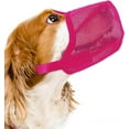 thumbnail image 1 of Dog Muzzle, Soft Mesh Muzzle for Small Medium Large Dogs, Breathable Adjustable Muzzles for Biting, Chewing, Scavenging and Poisoned Bait, Allows Panting and Drinking, 1 of 7