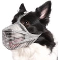 thumbnail image 1 of Dog Muzzle, Soft Mesh Muzzle for Small Medium Large Dogs Labrador German Shepherd, Breathable Adjustable Muzzles for Biting, Chewing, and Scavenging, Allows Panting and Drinking, 1 of 8