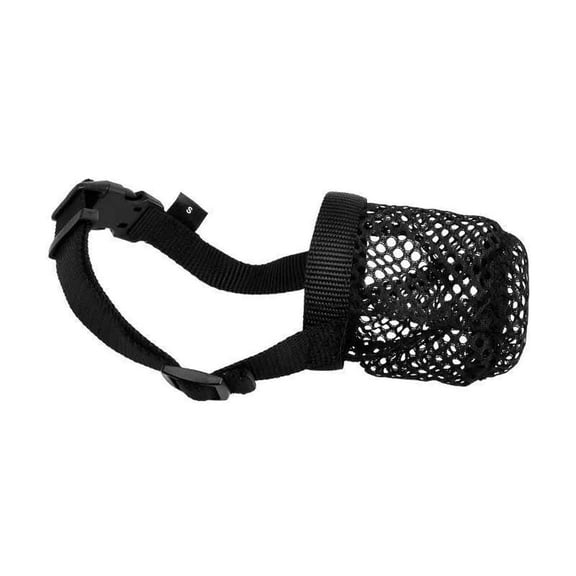 Dog Muzzle, Soft Mesh Muzzle for Small, Medium and Large Dogs, Poison Bait Protection Muzzle with Adjustable Strap to Prevent Biting, Chewing and Licking