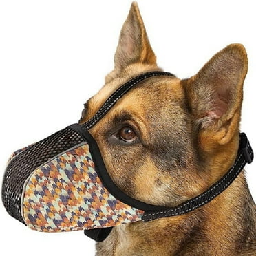 Dog Muzzle Soft Mesh Muzzle For Small Medium Large Sized Dogs Breathable Adjustable Puppy Muzzles For Scavenging Grooming Biting Chewing And Licking Muzzle