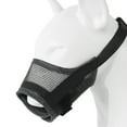 thumbnail image 1 of Dog Muzzle, Soft Mesh Muzzles for Small Medium Large Dogs Chihuahua Poodle Husky Labrador Retriever, Breathable Dog Mouth Guard for Biting Chewing Grooming, Allow Panting Drinking(Black-Small), 1 of 11