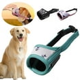 thumbnail image 1 of Dog Muzzle, Soft Nylon Anti-Biting, Barking and Chewing Muzzle for Small Medium Large Dogs (M, Green), 1 of 7