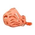 thumbnail image 1 of Dog Muzzle, Soft Silicone Puppy Muzzle, Basket Muzzle for Small Dogs, Breathable Cover Anti-Biting Dog Mouth Guard, S Size Watermelon Red and Coral Orange Adjustable Strap, 1 of 6