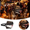 thumbnail image 1 of Dog Muzzle for Halloween,Hilarious Costume with Large Teeth For Halloween Party Cosplay Dogs Pet Lifelike Teeth Mask with Adjustable Straps, 1 of 4