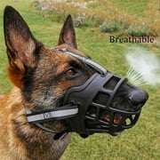 Dog Muzzle for Small Medium Large and X-Large Dogs Breathable Basket Muzzles
