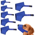 thumbnail image 1 of Dog Muzzles Suit, 7 PCS Adjustable Breathable Safety Small Medium Large Extra Dog Muzzles for Anti-Biting Anti-Barking Anti-Chewing Safety Protection, 1 of 6