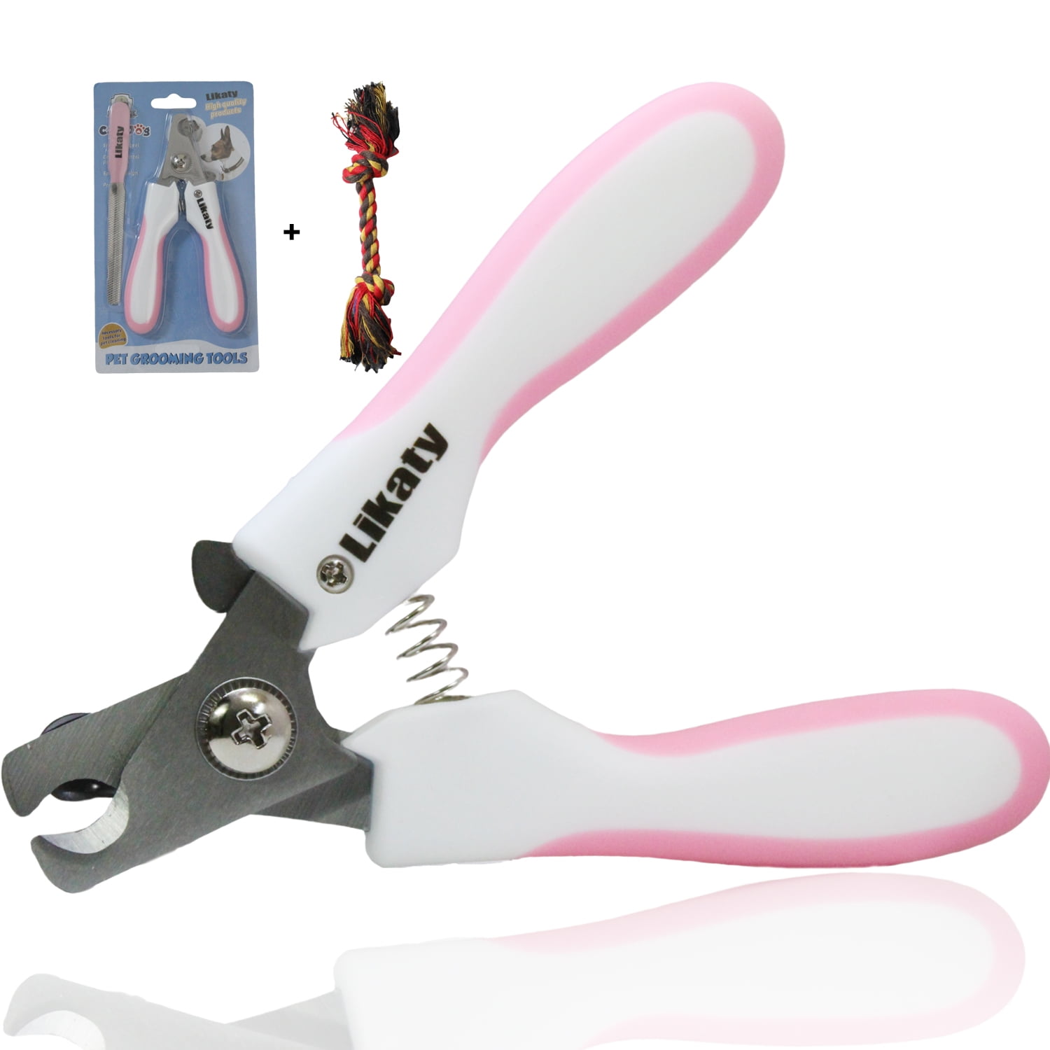 Grooming Scissors Scaredy Cut Silent Pet Grooming Kit Pink Dog