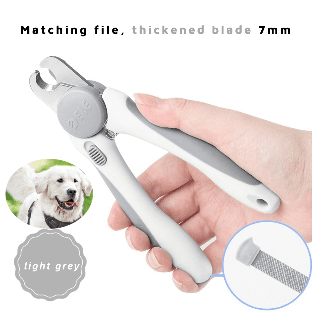 Dog Nail Clippers, Pet Nail Trimmers & Nail File Set Includes a Builtin Safety Guard to Avoid