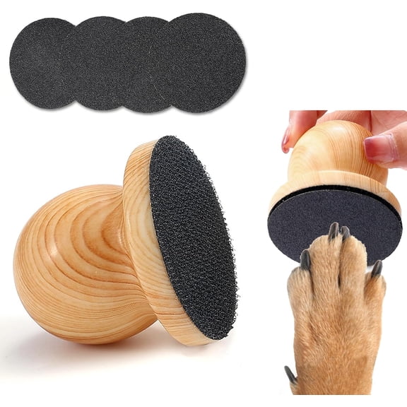 Dog Nail File For DogsUniversal pet nail grinding board, includes replaceable files, made of wood, safe and convenient, ensuring your pet's nails are smooth and healthy