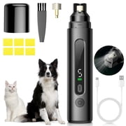 Dog Nail Grinder with LED Light 5-Speed Quiet Dog Nail Trimmer Low Noise Vibration -Safe Painless Nail Grooming & Smoothing for Small Medium Large Dog
