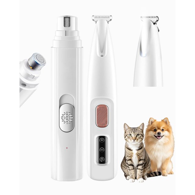 Dog Nail Grinder, Dog MMF7 Paw Trimmer Quite, 2Speed Nail Grinder for