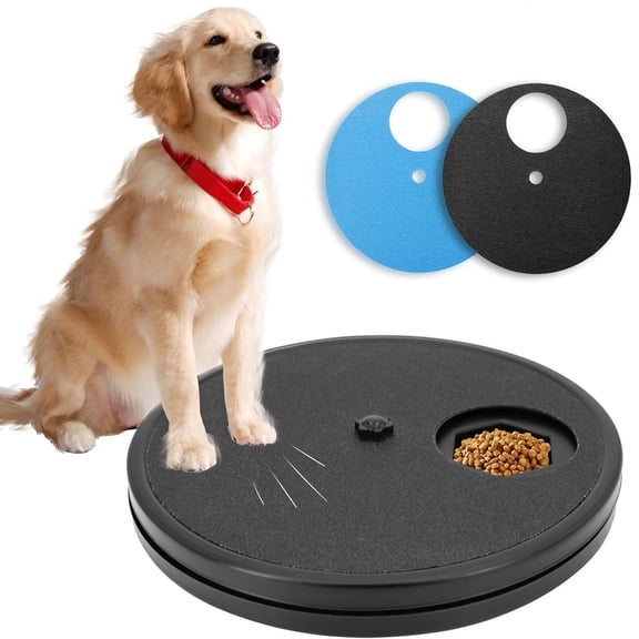 Dog Nail Scratch Board - 2 in 1 Interactive Dog Scratch Pad for Nails, Dog Nail Scratch Board with Treat Box, Scratching Board for Dogs(Black)