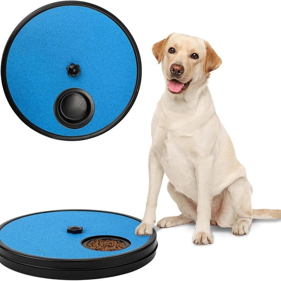 Dog Nail Scratch Board - 2 in 1 Interactive Dog Scratch Pad for Nails, Dog Nail Scratch Board with Treat Box, Scratching Board for Dogs(Blue)