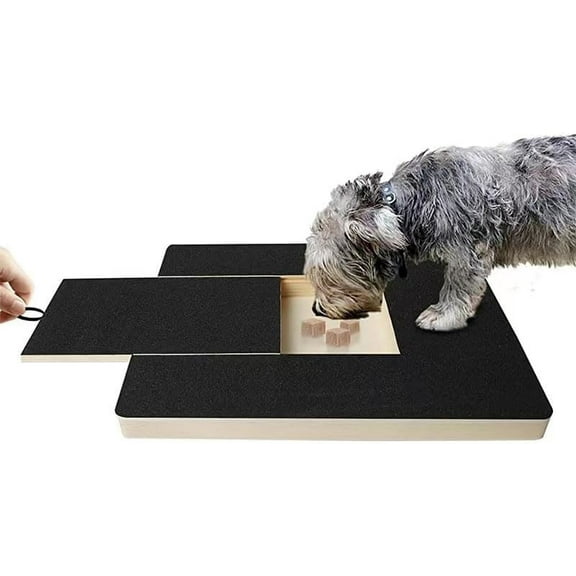 Dog Nail Scratch Board with Treat Box & Drawer - Large Dog Scratch Pad for Nail Care, Puppy Nail File Toy (Cat Scratcher Friendly)