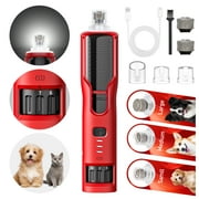 Dog Nail Trimmers, Usable for Cat Nail Clipper, Dog Nail Grinder, Upgraded Dog Nail Grinder Silent Use, Rechargeable Battery, Equipped with LED Light