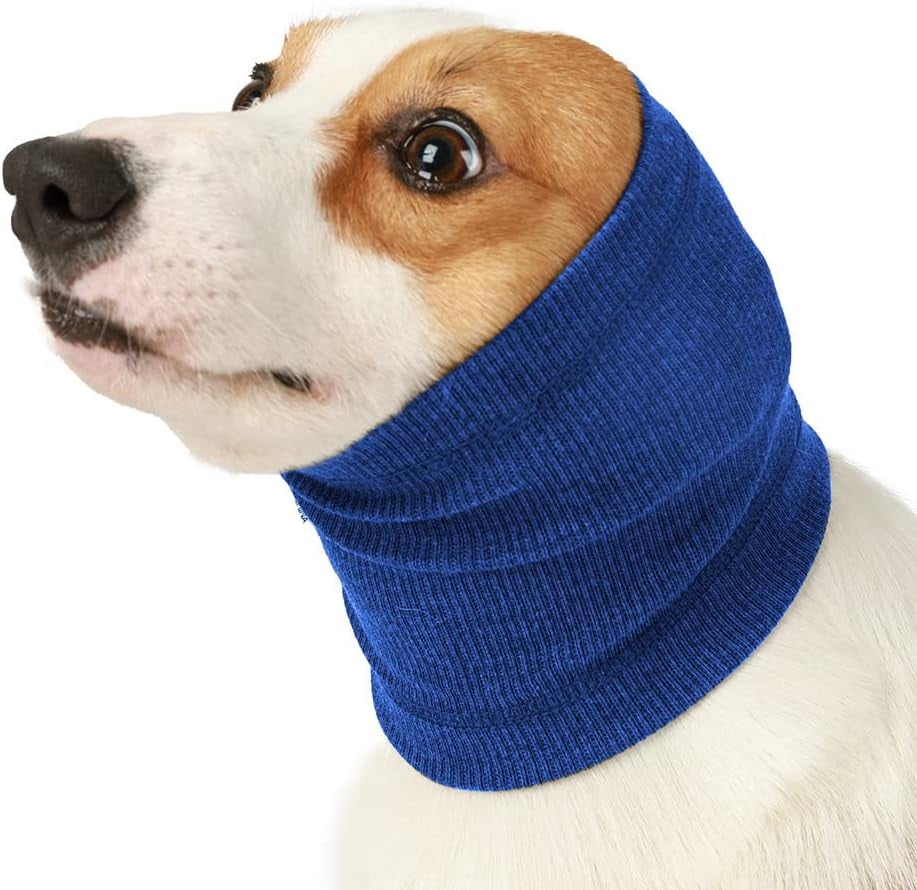Curated visual reference: Dog Neck And Ears Warmer Pet Dog Comforting Headgear Anti Photo Inspiration