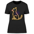 thumbnail image 1 of Dog Neon Sign T-Shirt Women -Image by Shutterstock, Female 3X-Large, 1 of 2