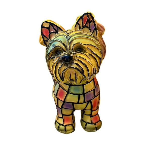 Dog Night Light - Resin Table Lamp with Warm LED Glow, Pet-Themed Home Decor for Bedroom/Desk - Cute Animal Gift for Dog Lovers - Vintage Style Accent Lighting