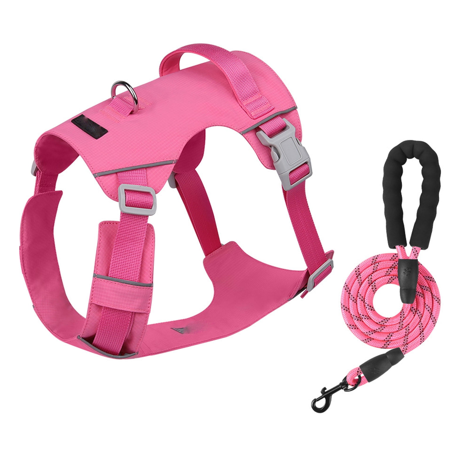 Dog No Pull Harness, Lightweight Reflective Mesh Vest with ID Tag Pocket, Adjustable Walking Safety Gear for Large Dogs 1 Pack A L