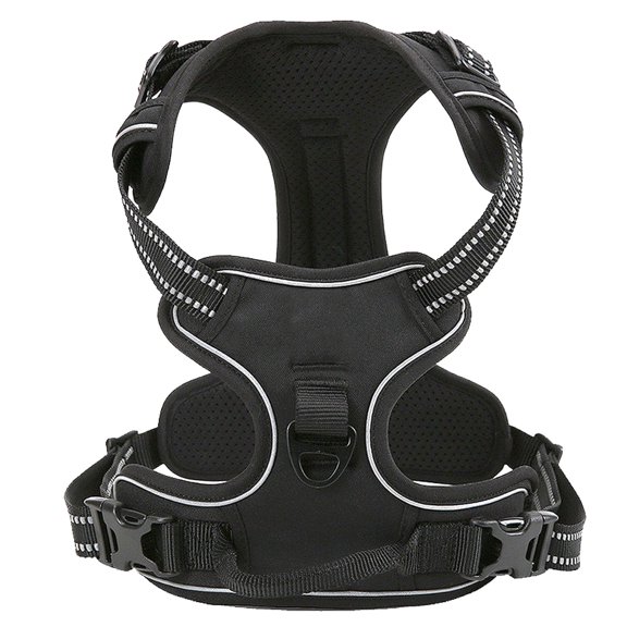 Dog No Pull Harness With Handle Pet Reflective, Adjustable Easy Control Outdoor Padded Front Range Clip Chest Vest No Choke