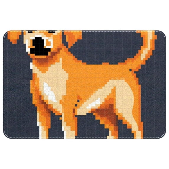 Dog Non-Slip Machine Washable Polyester Kitchen Mat Indoor Rug Kitchen Rug