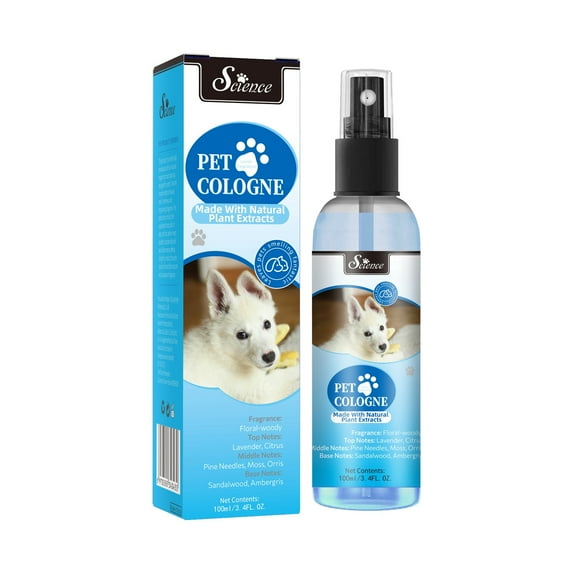 Dog Odor Remover Perfume Spray - Conditioning & Odor Control, For All Coat Types, 4 Ounce Science Pet Fragrance - Suitable For Cats And Dogs