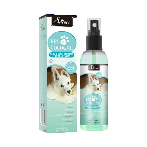 Dog Odor Remover Perfume & Spray - Conditioning, Odor Eliminating, Science Pet Formula, 4 Ounce, Suitable For All Coat Types - Cats, Dogs