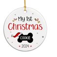 thumbnail image 1 of Dog Ornament 2025, My 1st Christmas Ornament, Custom Pet Ornament Gift, Customized Dog Lover Decor, Pet 1st Christmas Ornament Present, Personalized Name Puppy Ceramic Ornament for Mom Dad eEZy9U, 1 of 6