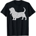 thumbnail image 1 of Dog Outdoor Sports White Baseball Ball Pattern: Basset, Hound T-Shirt mens t thirt men，black，women，misfits，journey ，boys, 1 of 4