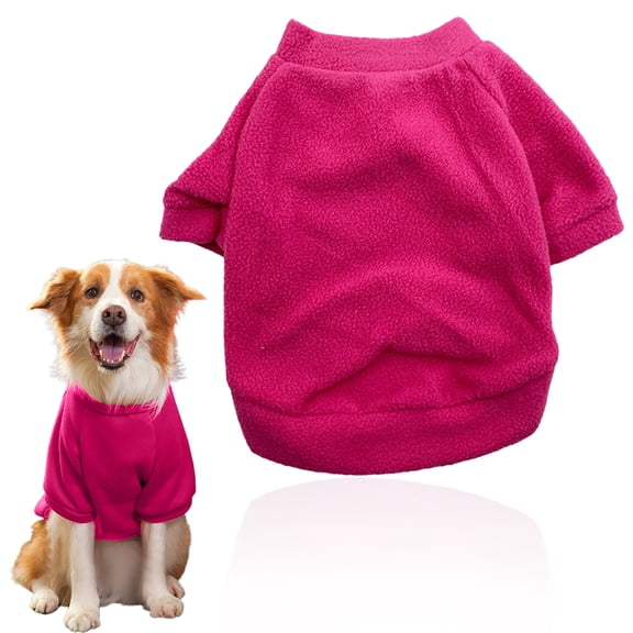 Dog Outfits for Small Dogs Girl,Small Dogs Puppy Sweatshirts Fleece Doggie Sweaters Winter Dog Clothes Female Boy Girl Pet Cat Pup Warm Clothing Outfit(Hot Pink, L)